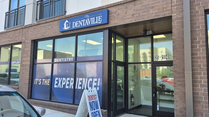 Mydentville storefront Barbrick Avenue downtown Concord NC